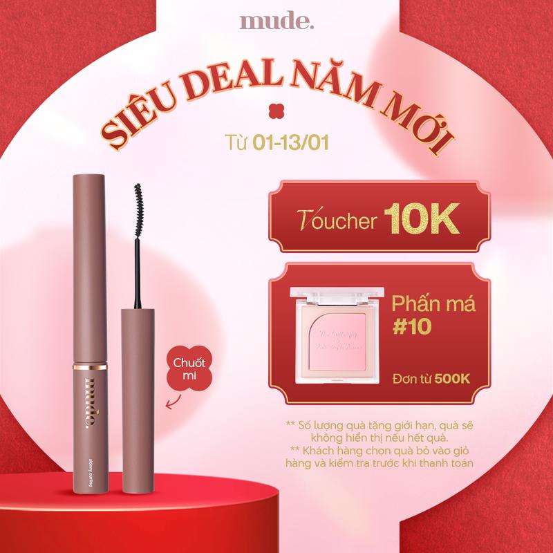   TUNG DEAL KHAI XUÂN  Mascara Chuốt Cong Dài Dày Mi Tự Nhiên mude Inspire Skinny Curling Mascara  3ml  