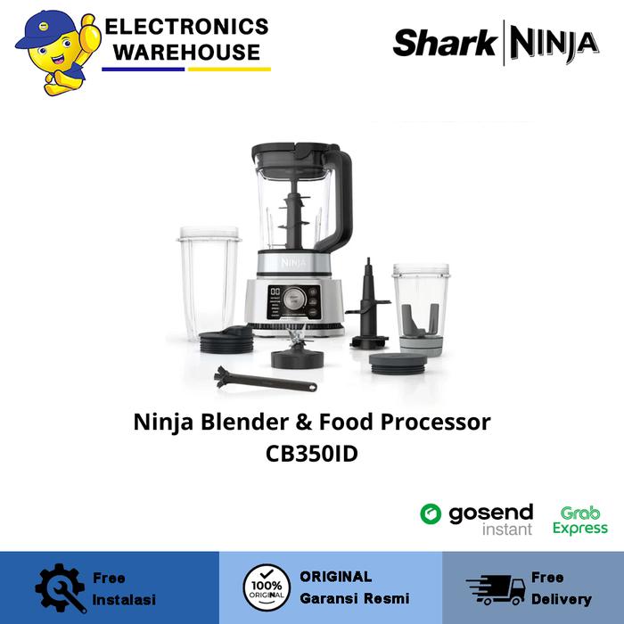 Gambar SharkNinja Ninja Power Blender & Processor System CB350ID - Pengaduk Adonan 1200W, 6 Fungsi Auto-iQ, SmartTORQUE, BPA-Free, Garansi 1 Tahun dari ElectronicWarehouse Kab. Tangerang Tokopedia