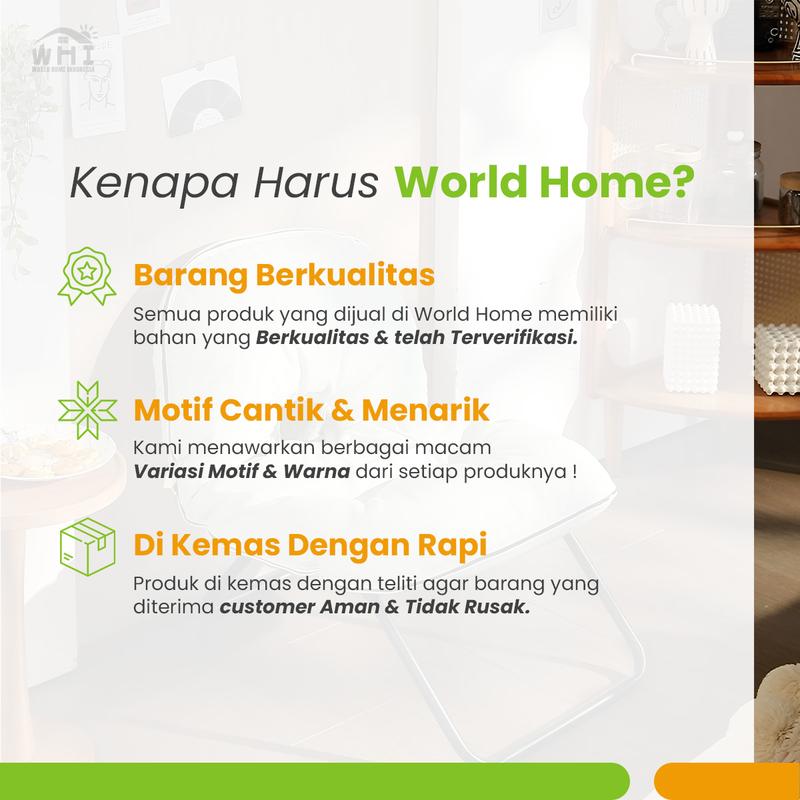 Product Introduction of WORLDHOME Selimut Bedcover Dengan 3 Ukuran Motif Estetik Bahan Katun Microtex 21