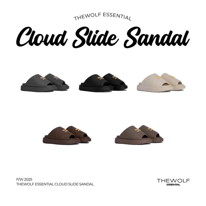  THEWOLF Dép Tăng Chiều Cao Nam Nữ THEWOLF ESSENTIAL CLOUD SANDAL Da Nhân Tạo Cao Cấp Đế IP 5.5cm   mẫu mới nhất 2025   