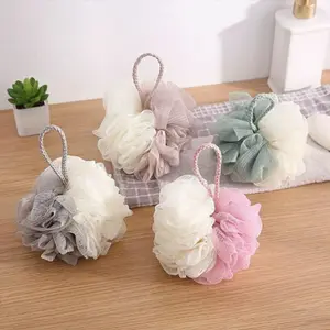 Jaring Busa Shower Puff Bath Ball Jaring Spons Mandi Busa Sabun Mandi Cair