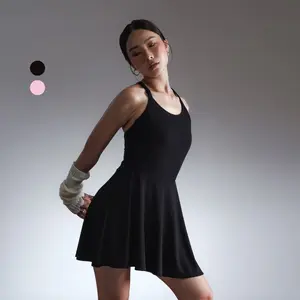 LeeVierra LV Daily Poise Flow Dress - Baju Olahraga Wanita untuk Tennis/Padel