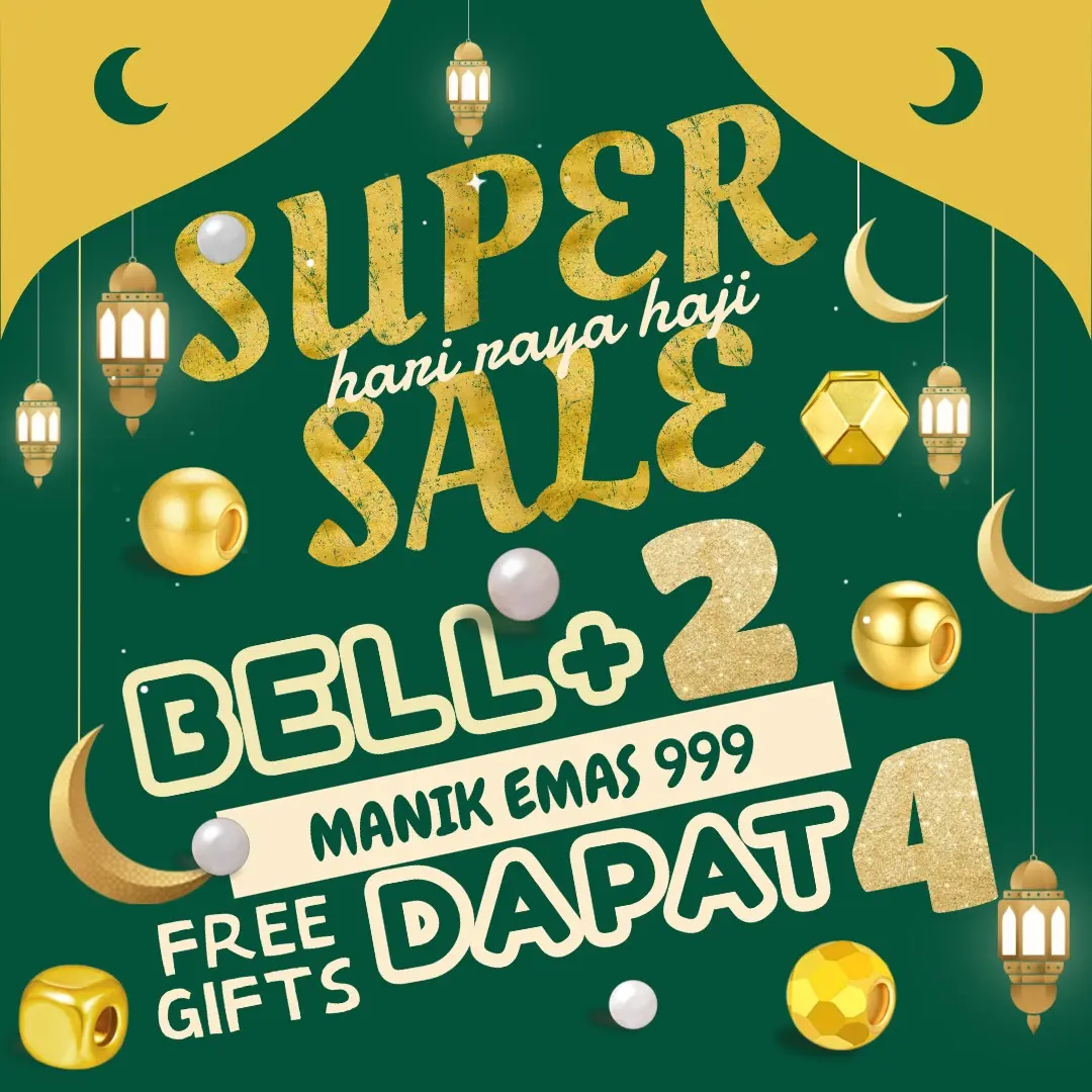 (Beg1) Special Manik Emas999 Promosi- RM81 (2 manik emas tulen 999) + (Limited Giveaway) DIY mix and match Series Manik 0.06g&0.035g Saiz 4mm&5mm