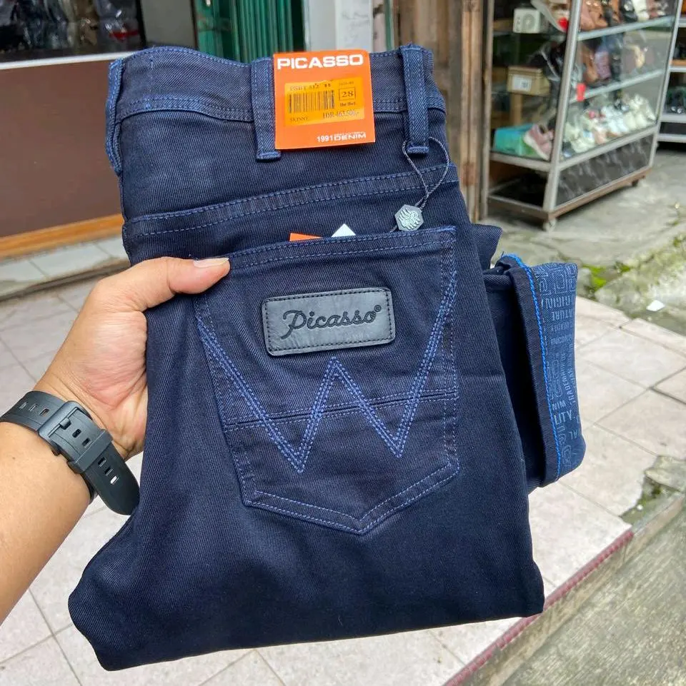 CELANA PANJANG  STRECH PICCASO Skinny ORIGINAL Stretch Keren Pria Denim Jeans Branded High Nyaman