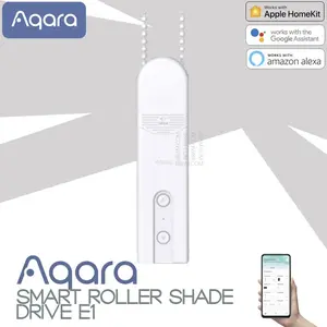 Roller Shade Driver E1  Motor Tirai Gulung Otomatis Roller Blind Elektrik Krey Gorden Gulung Buka Tutup dari HP Rantai Manik 3-6mm 4 Adaptor Mode Kabel dan Baterai USB-C Zigbee 3.0 Smart Home Apple HomeKit
