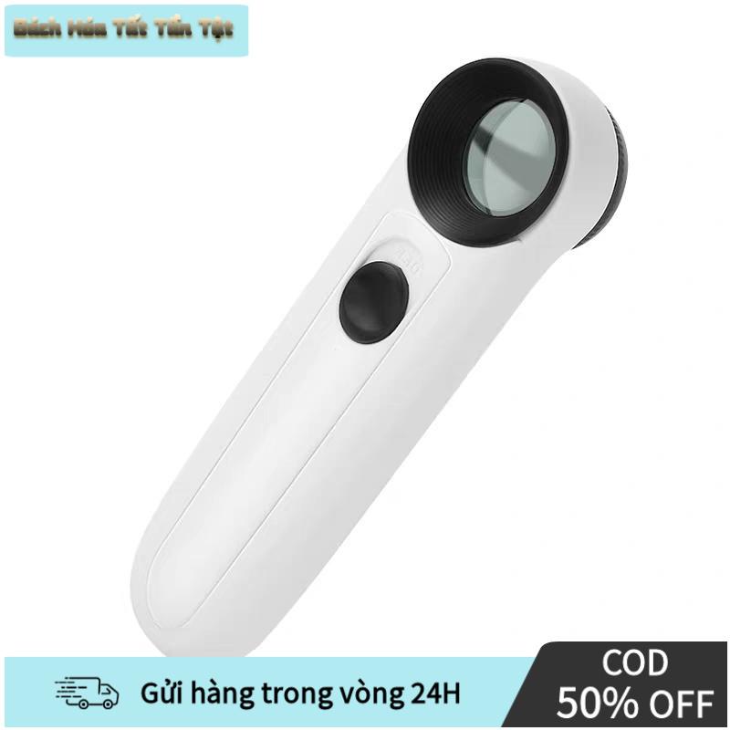 Kính Lúp Cầm Tay Phóng Đại 40x HD Có Đèn LED, Chất Liệu ABS Và Kính, Cho Người Sưu Tập, Kiểm Tra Bảng Mạch Chặt Chẽ, Bền Bỉ, Giá Rẻ