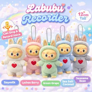 gantungan labubu Labubu Recorder – Boneka Lucu Bisa Rekam suara & Bernyanyi