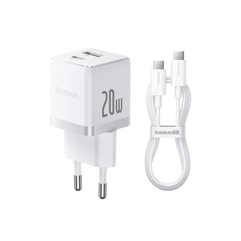 Putih-With USB-C to USB-C 60W Cable