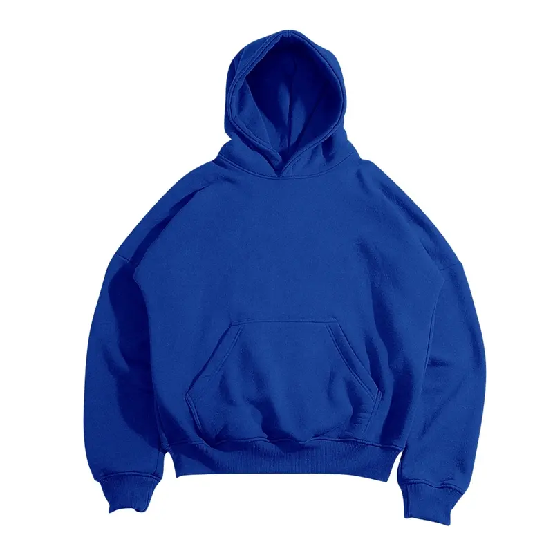 Erfolgreich Hoodie Boxy Polos Oversize Pria Wanita Basic Fleece 1