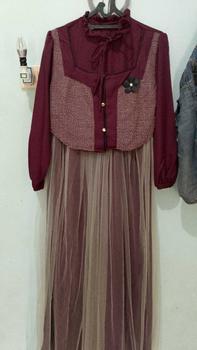 Product Review of Ayucitra gamis bianca fashion muslim dress wanita kekinian terbaru  panjang remaja kondangan mewah gaun from B**😍 0