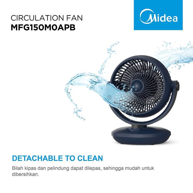 Kipas Midea  Meja / Table Circulation Fan MFG150M0APB - Mini Size 2
