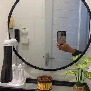 Cermin Aesthetic / Kaca Kamar Mandi / Cermin kamar mandi / Cermin Rias Dinding / Cermin Kamar Mandi Dan Rak / Kaca Dinding Dengan Rak Penyimpanan