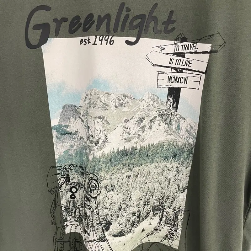 Greenlight Men's T-Shirt Short Sleeve Regular Fit Cotton Artikel H040125 H030125