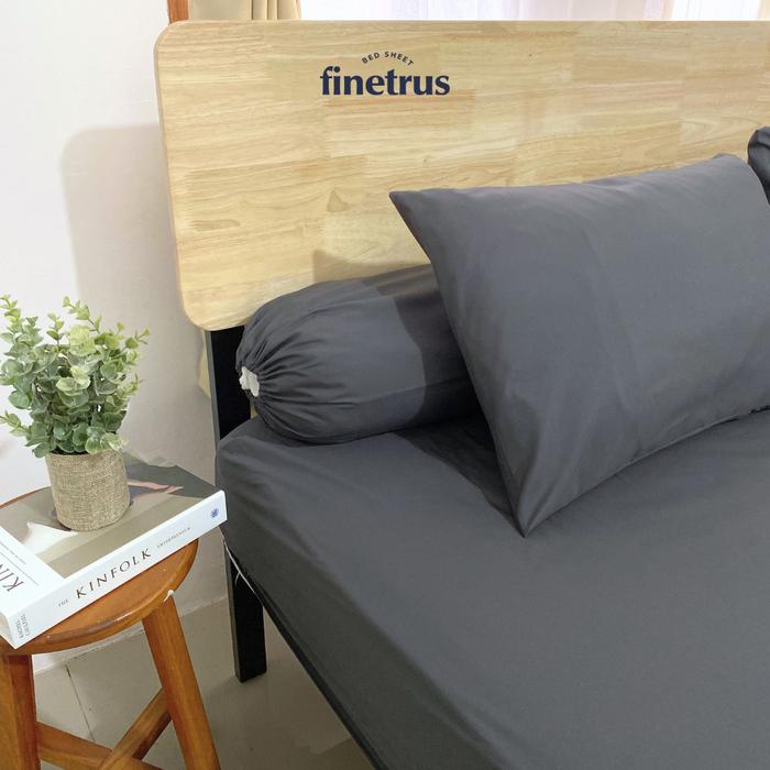 Gambar Finetrus - Sprei Flat 140x200 Sudut Karet - POLOS ULTIMATE GREY dari finetrus Kota Cimahi 4 Tokopedia