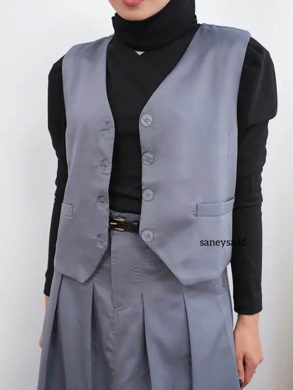 Emma One Set Vintage - Setelan Vest Wanita - Rok Flare Wanita - Rok Panjang Maxi Wanita - Skirt A Line - Rok Panjang Wanita - Rok Payung 6
