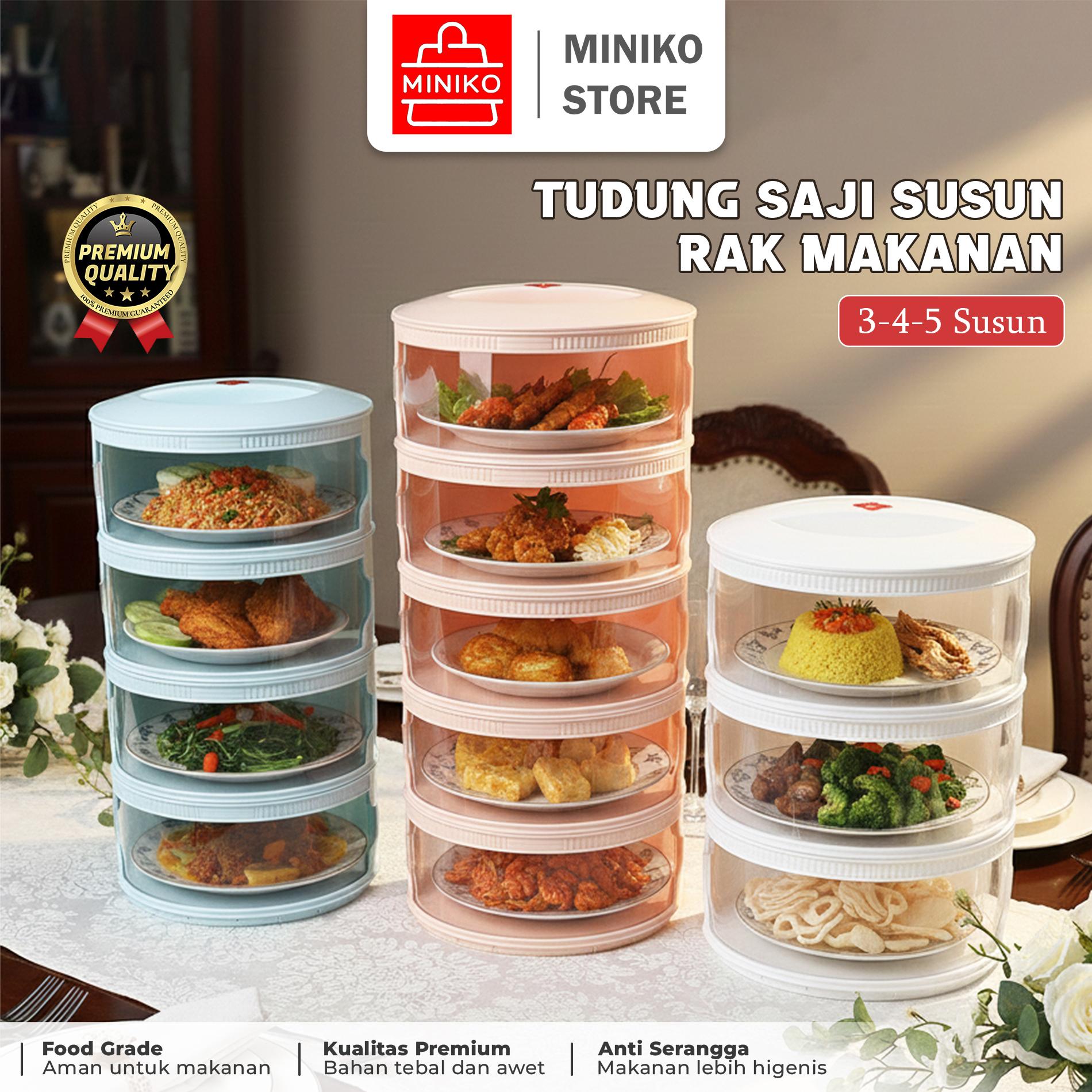 Tudung Saji Rak Susun Makanan Food Cover Multilayer Bahan Tebal 3,4,5 Susun Rak Penyimpanan tudung Saji Susun
