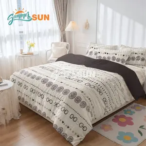 Promo Full Set Bed Cover Set Doba Mix Kopi - Summersun