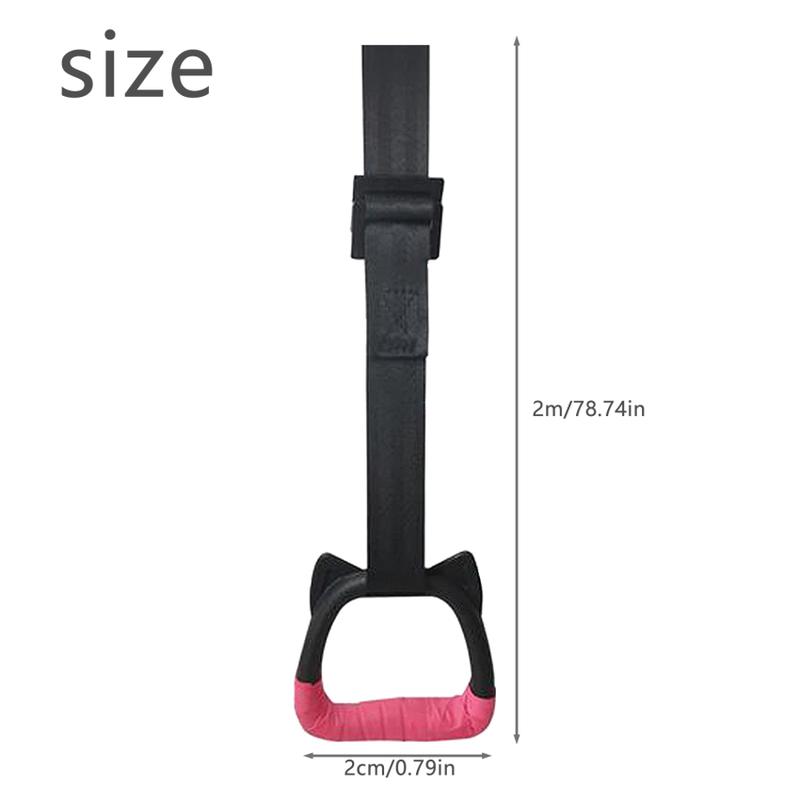 Gymnastics ring belt sling sports strength training equipment pull-up rings fitness children’s aerial trapeze bar pull up gymnastics rings children’s home fitness sling sling safety load-bearing 3