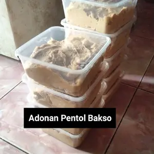 Adonan Pentol Bakso (Bahan praktis membuat Bakso sudah ada bumbu dan tepung tinggal masak)