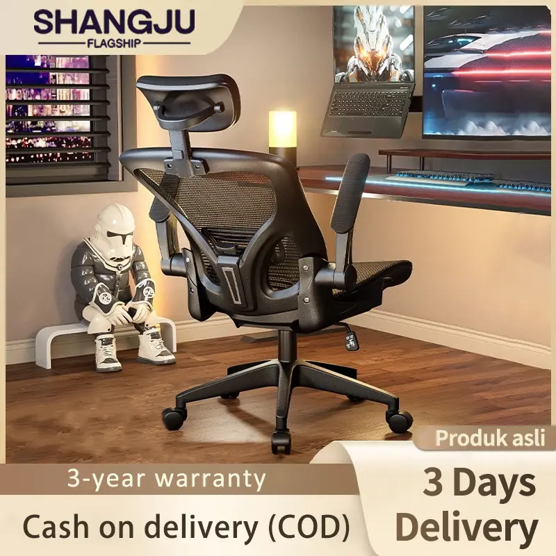 Boss chair Ergonomic office chair with 3D armrests full net breathable 135° adjustable computer game table chair