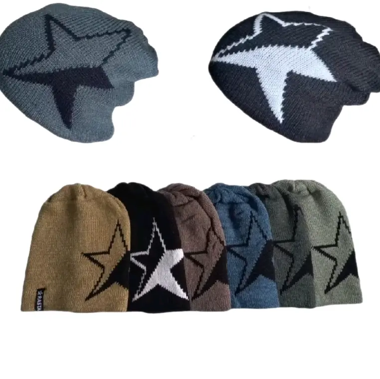 Kupluk Beanie Hat Rajut DEWASA BINTANG 1