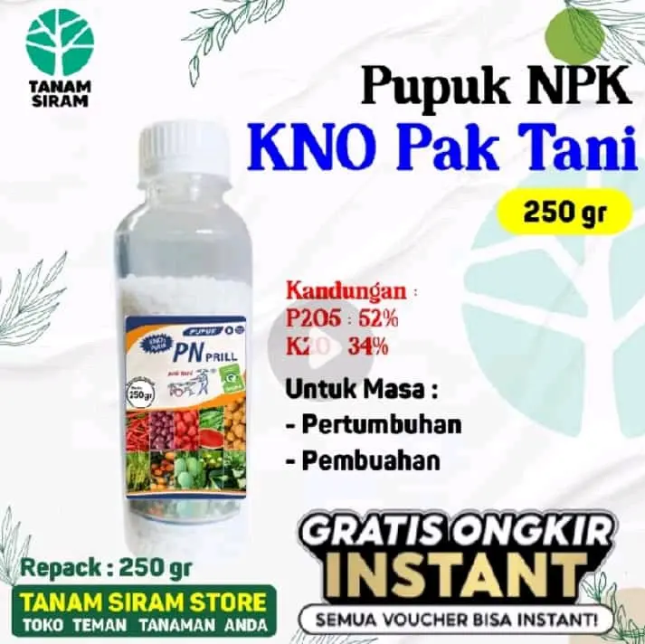 KNO 3 PUTIH PAK TANI Repack 250 gr - Pupuk NPK - pupuk termurah - pupuk terlaris