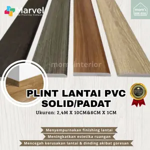 MARVEL PVC PREMIUM PLINT LANTAI PADAT 10CM X 2,4M X 1CM ANTI RAYAP MURAH KUALITAS TERBAIK