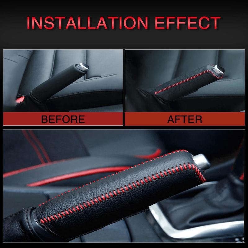 Product Introduction of Universal Car Handbrake Gear Cover Manual/Automatic Gear Shift Sleeve Car Handbrake Cover Protector Grip Covers Handle Sleeve Shift Knob Cover Car Interior Decoration Accessories 10