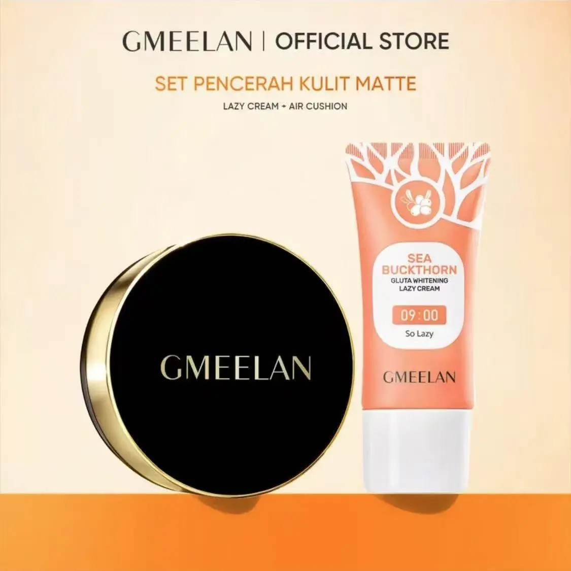 GMEELAN Black Truffle Zinc PCA Air Cushion Long-lasting Antioxidant Face Powder Oil Control Makeup Brightening Clear Concealer Contour Foundation Setting Lid Cosmetic & Gluta Whitening Lazy Cream Facial Cream Skincare Beauty Cream Bleaching Lotion 30g