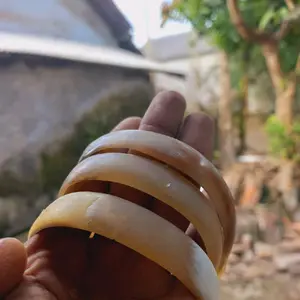 GELANG TANDUK KERBO BULE ELASTIS NATURAL