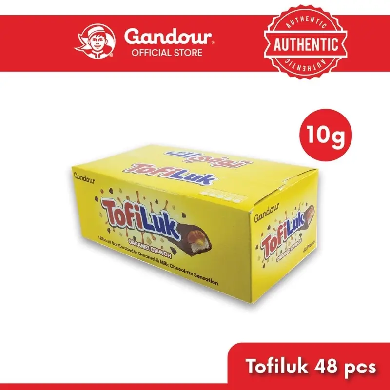 tofiluk gandour Chocolate (Coklat) Arab Chocolate Imported From Saudi Arabia 10g*48pcs Food Cokelat Snacks tofiluk  48pieces to filuk