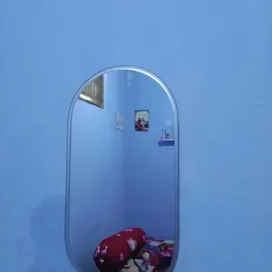 Cermin Oval Kapsul Dinding Gantung Aesthetic 40 x 20cm - Kaca cermin Makeup /Kamar Mandi