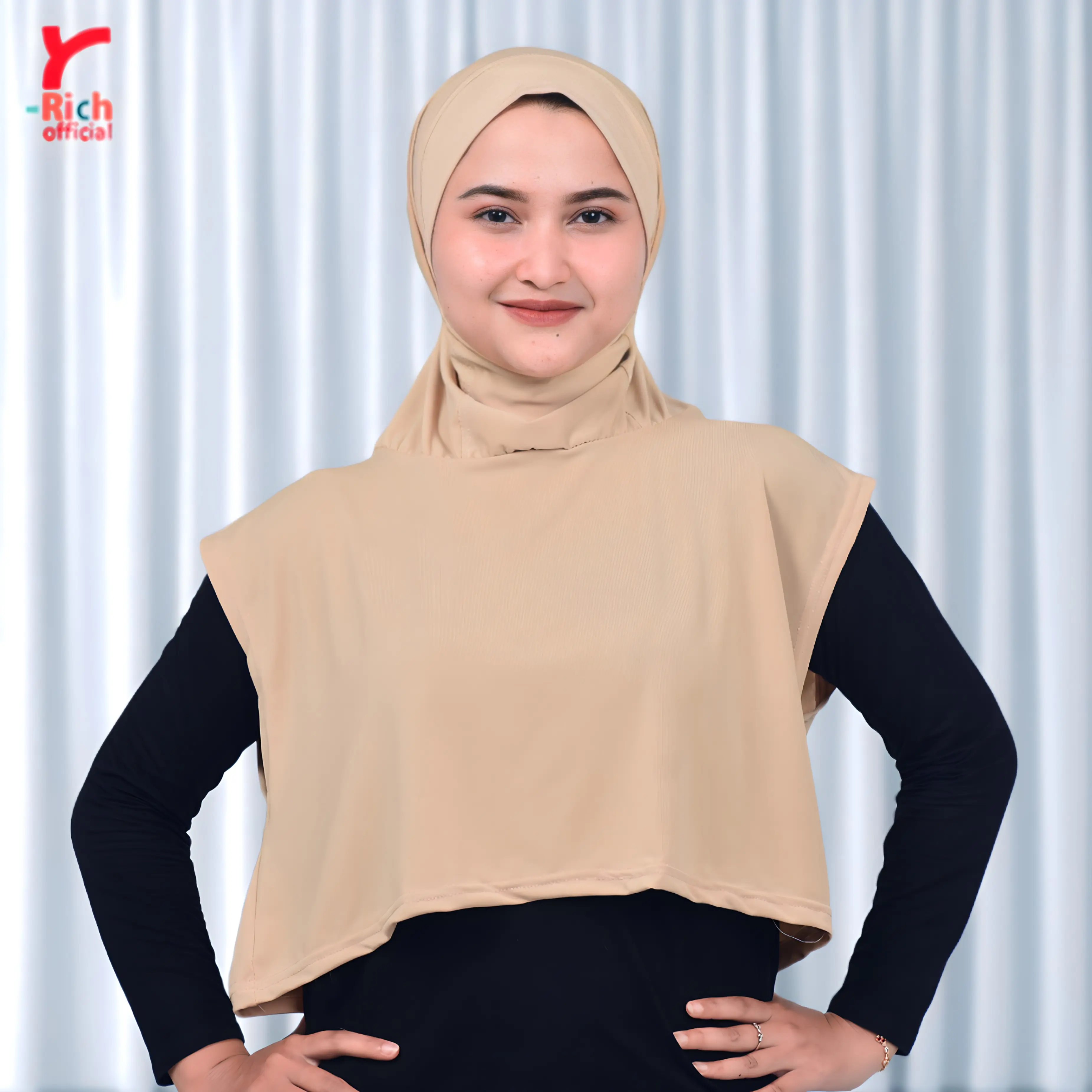Yrich - Hijab Rompi Sporty Jersey Premium Adem Lembut Nyaman Mudah kering - Hijab Aktifitas Olahraga Wanita Sport Instan Muslim