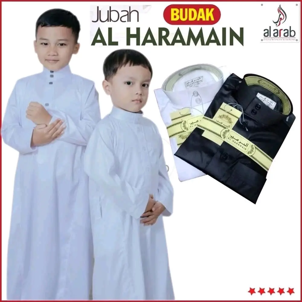 Jubah Al Haramain Budak Original Vietnam Lelaki Anak