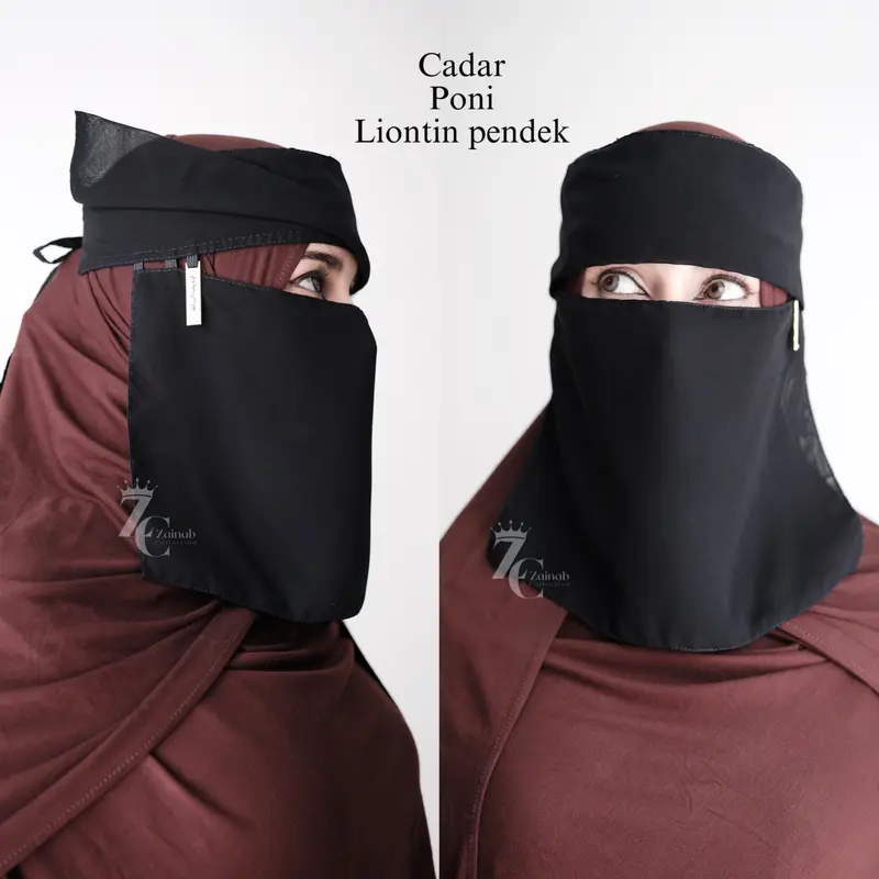 Niqob cadar Saudi sifon  asli muslim tangan Jilbab Syari Kerja 4