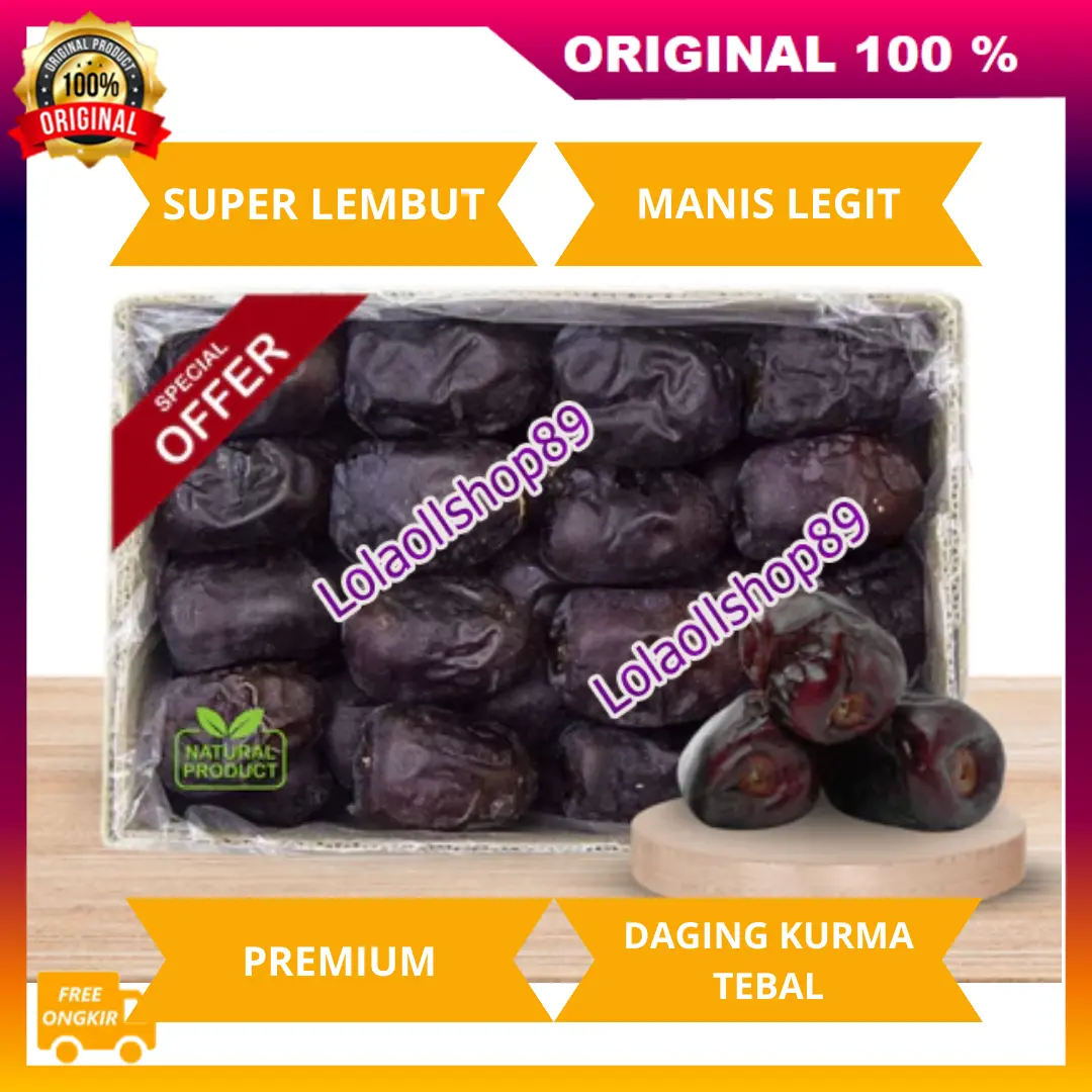 Kurma Bam Anggur 500 Gr Super Lembut Manis Legit Kurma Original