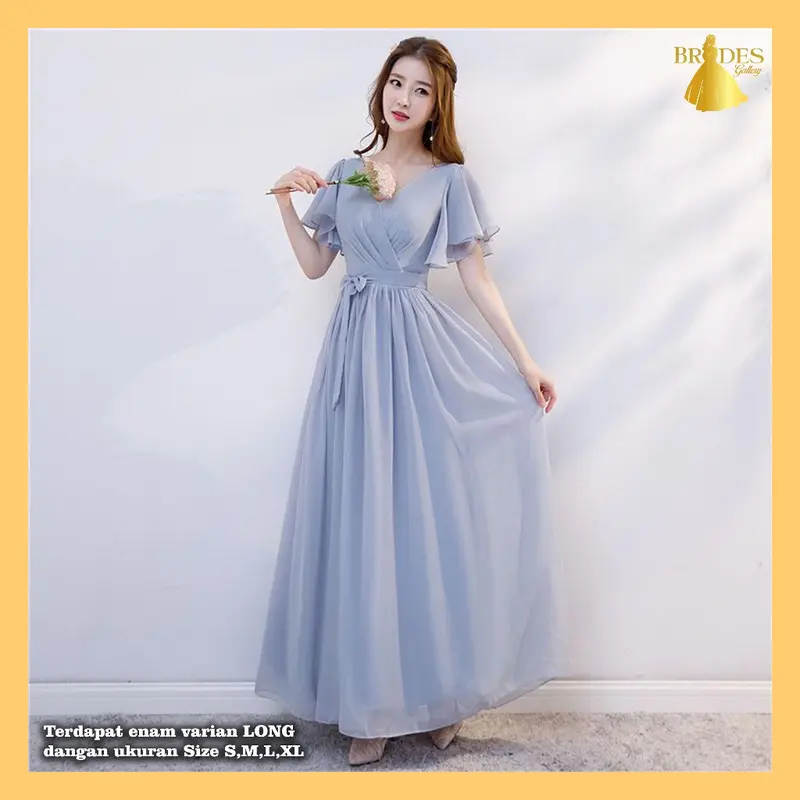 Bd Gaun Bridesmaid Gaun Pernikahan Panjang Bd52-57 2