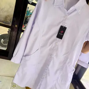 Kemeja putih kerja Baju Dinas Baju guru Baju Asn Baju Pns Katun Wanita Panjang