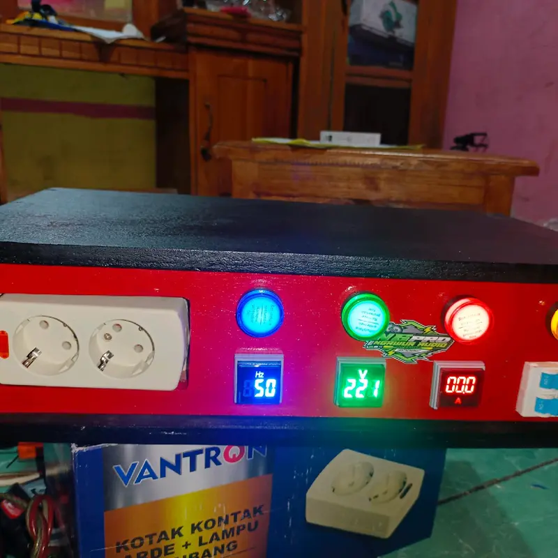 Panel listrik digital volt, amper, hz pisah 6