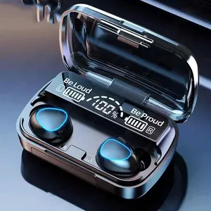 M10 plus powerbank 3500mAh Earphone Headset Wireless Bluetooth Full