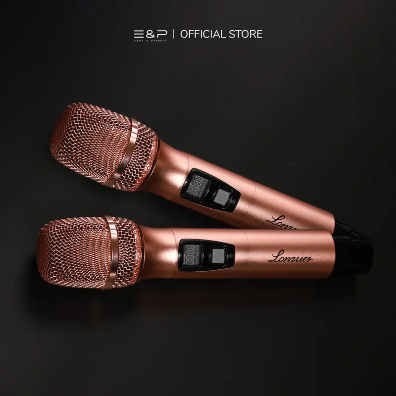 Lonzuer CREATION by Easy & Perfect | Bluetooth Speaker Portable With DSP Audio Control | 130 Watt Output Power With Adjustable Treble And Bass | High Fidelity Sound With Bass Reflex | Comes With a 2 Premium Wireless Microphone 6
