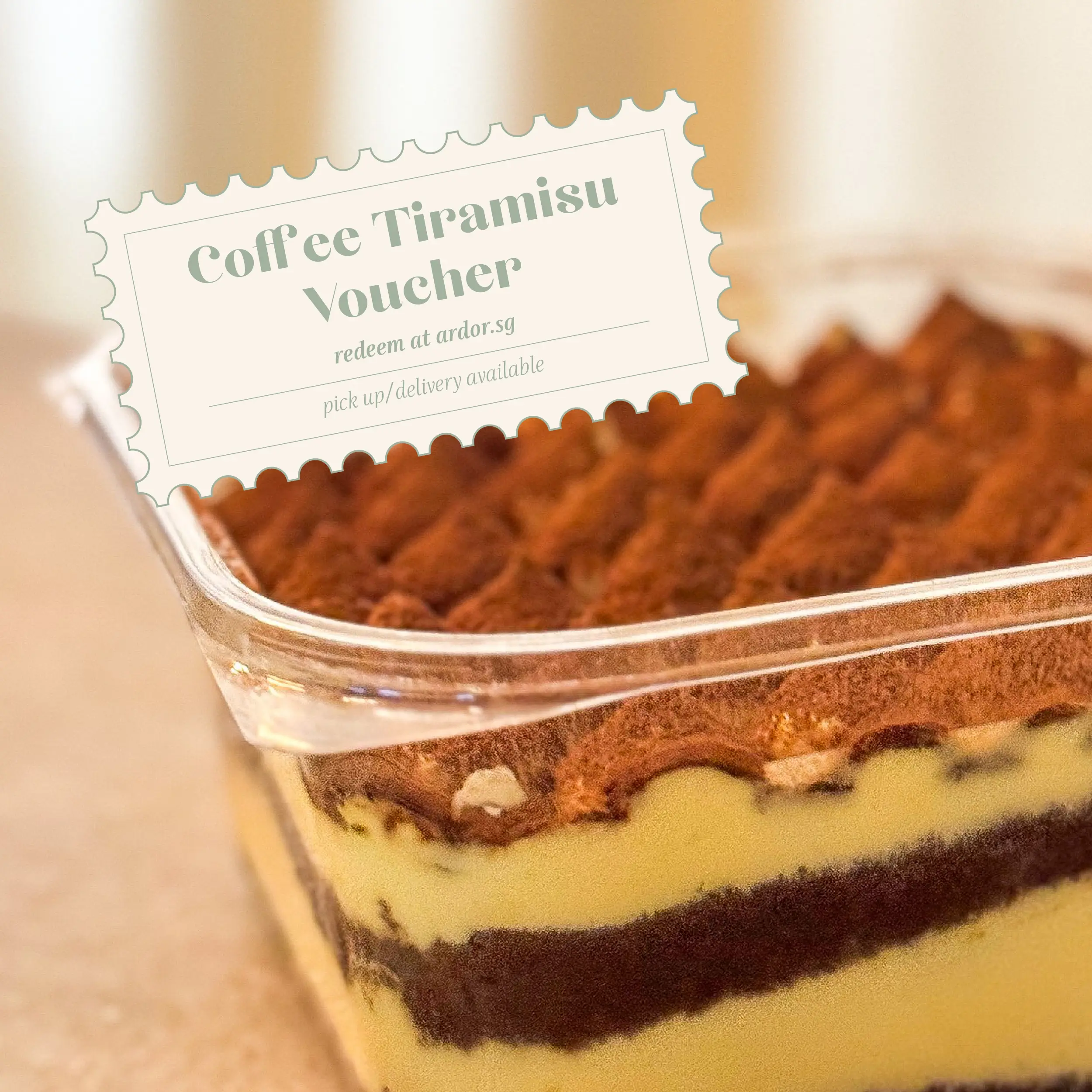 Ardor Coffee Tiramisu Box Physical Voucher