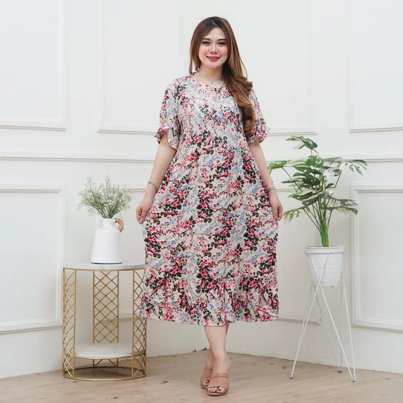 MEGA - Daster Jumbo Rayon Premium Busui LD 120 Adem Tebal Nyaman 1