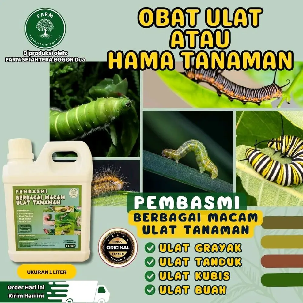 CAIRAN PEMBASMI ULAT / HAMA TANAMAN AMPUH, UK 1 LITER