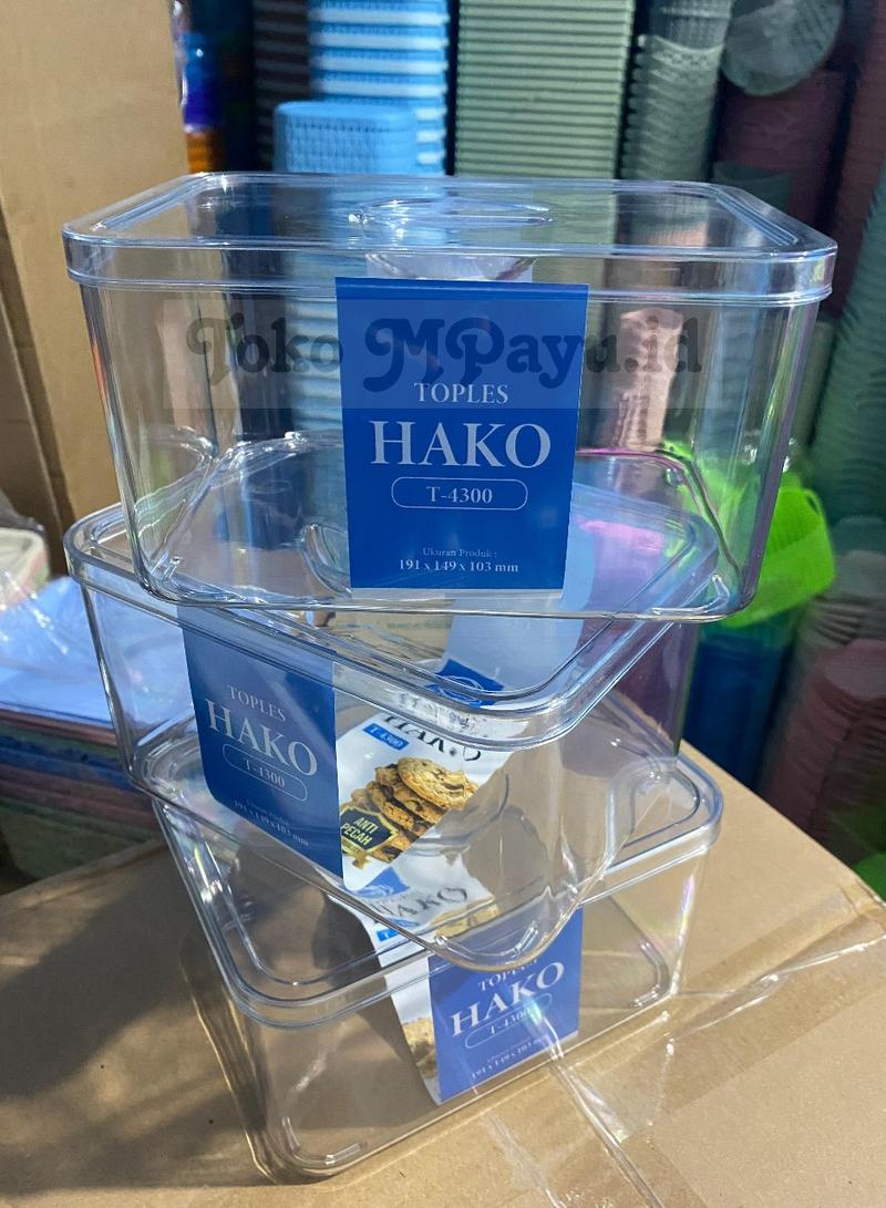Product Introduction of 1 Pcs HAKO Toples Kue Kotak  2,3 Liter Toples Kue Premium Tebal Anti Pecah Toples serbaguna 7