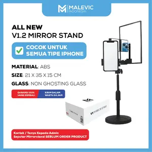 [MA] Mirror Stand Mirror Phone Holder / Monopod Stand / Tripod canggih / Tripod baru / Tripod Kaca / Alat Live / Alat Tripod Live / Tripod Live lengkap