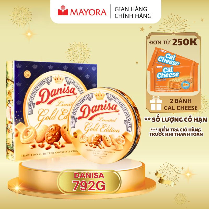 BÁNH QUY BƠ DANISA LIMITED GOLD EDITION - PHIÊN BẢN ĐẶC BIỆT 6 VỊ - 792g