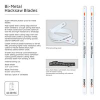Gambar Mata Gergaji Besi 18 TPI Bi-Metal Groz isi 10 Pcs 30481 - Hacksaw Blade Pemotong Besi Pipa dari iCan Indonesia Kota Denpasar 4 Tokopedia