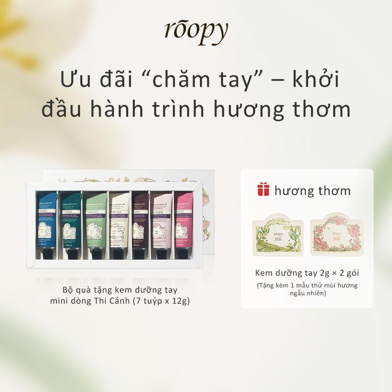  Bộ Kem Dưỡng Da Tay Chăm Sóc MINI Chủ Đề Realm Thơ Ngây Roopy 12g * 7 