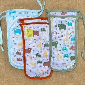 6/12 Pcs Popok Kain Popok Tali Bayi Baru Lahir Perlengkapan Bayi Newborn Popok Kain Bayi Series Gurita Popok Bayi - ASYAM BABY WEAR